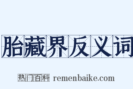 胎藏界反义词是什么意思的图片